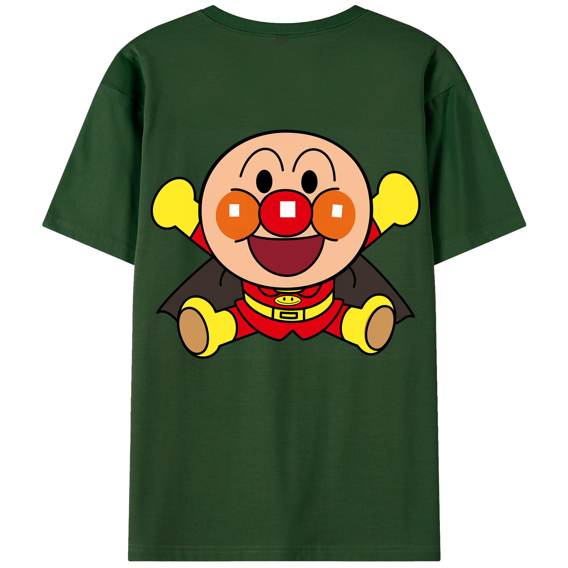 （画像用） アンパンマン Anpanman 綿100％半袖Tシャツ（背面プリント）